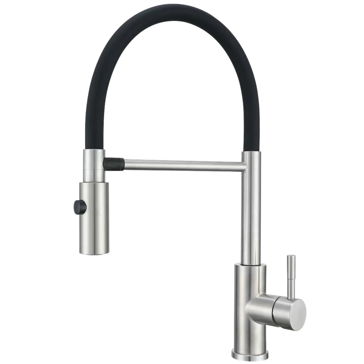 Torneira De Cozinha Flexível Misturador Monocomando Inox Escovado Suporte Magnético