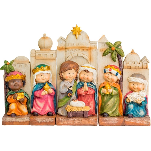 Presépio 5 Unidades 23cm Santini Christmas