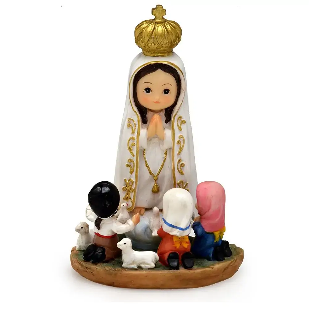 N Sra Fatima Com Pastores 10cm