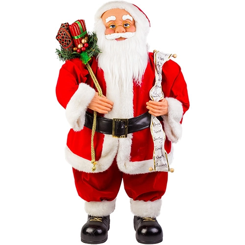 Boneco Papai Noel Tradicional 80cm Santini Christmas