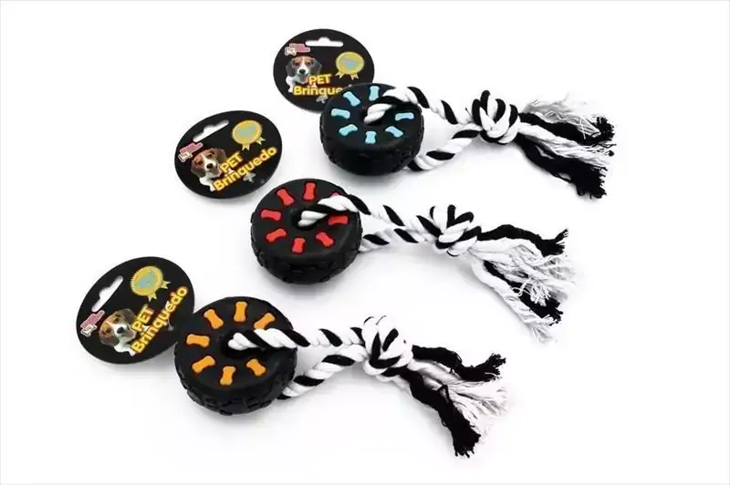 Brinquedo Pet Dog Mordedor Pneu Corda G
