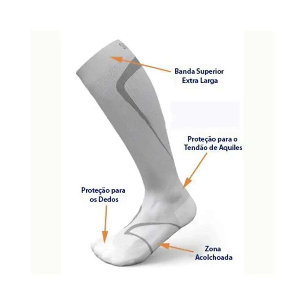 Meia 3/4 Esportiva Performance 520 Ad 20-30 Mmhg Sigvaris Branco G2