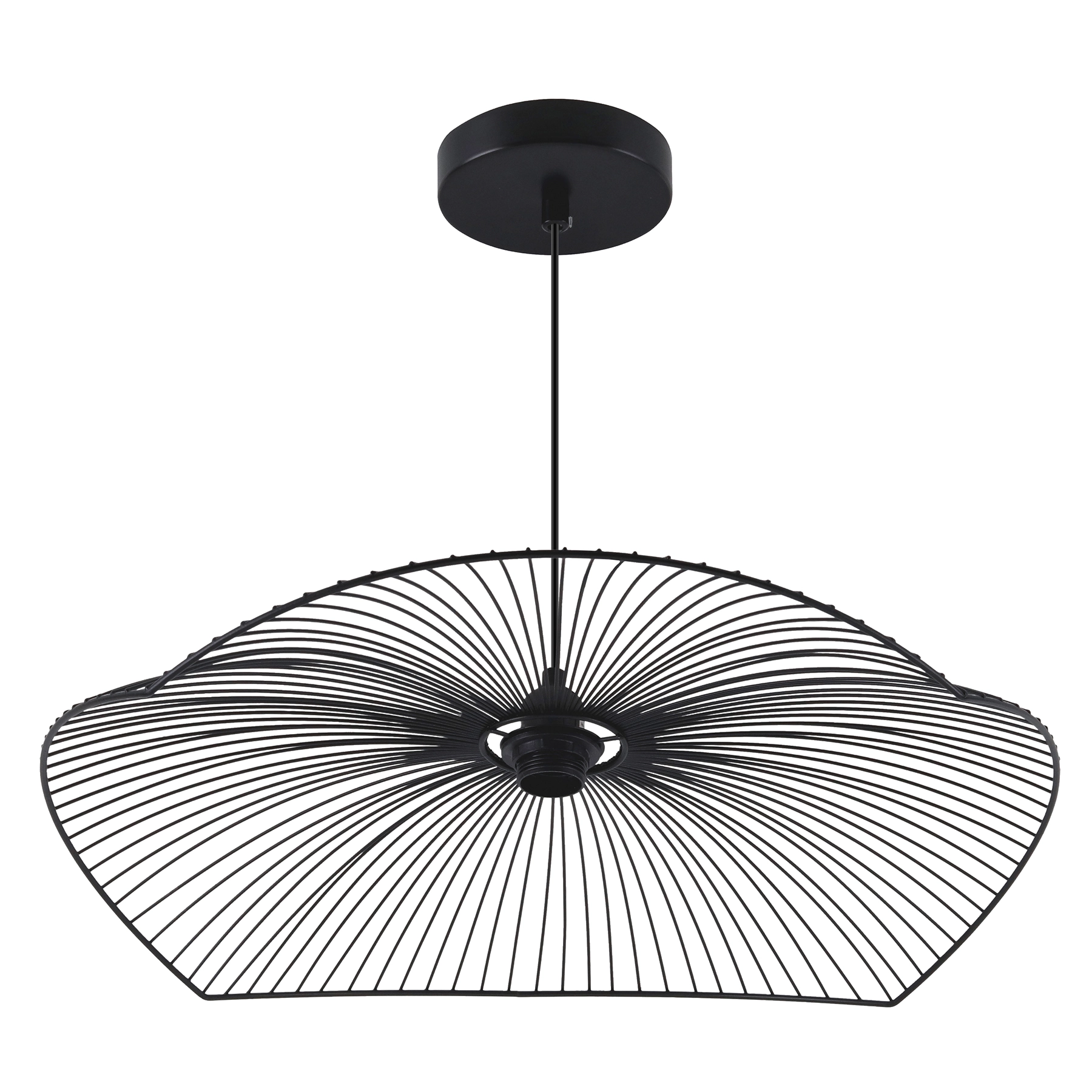 Pendente 1 Lâmpada Metal Preto Urban Lumicentro