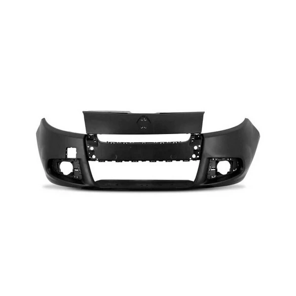Para-choque Dianteiro RENAULT SANDERO Preto Liso sem Furo MIlha - LOMA PLAST LHT403