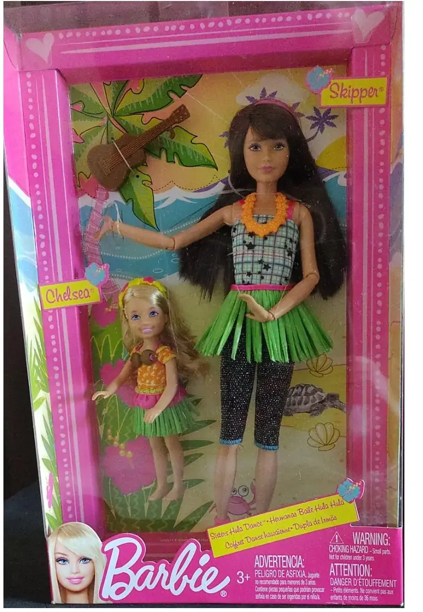 Barbie Irmãs Skipper E Chelsea Dança Hula 2011 Rara