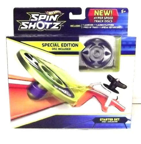 Hot Wheels Spin Shotz Disc Silver Gauntlet Starter Set