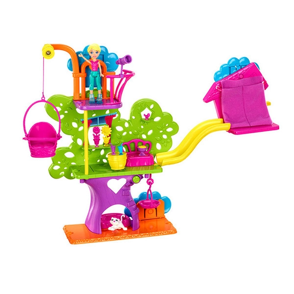 Mattel Polly Pocket Wall Party Casa Na Arvore