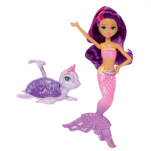 Boneca Fashion Barbie Sereia Das Pérolas Mini Sereia Roxa Mattel