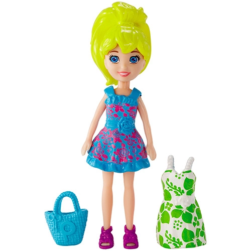 Boneca Mattel Polly Pocket Boneca E Vestidinho Polly Bhx05/bhx06