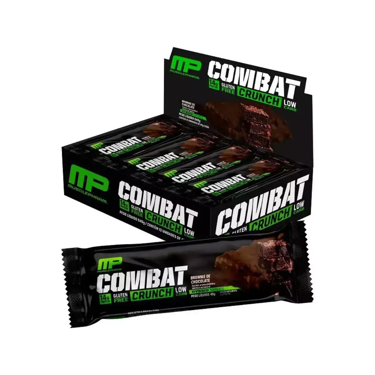 Combat Crunch 12 Barras Brownie De Chocolate - MusclePharm - Cookies and Cream