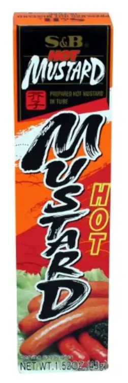 S B Prepared Hot Mustard Tubes
