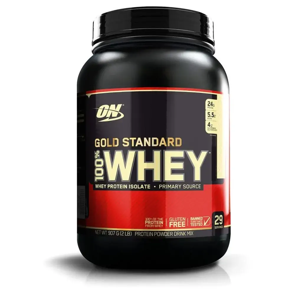 Whey Gold 100 2,0lbs Baunilha Ice Cream 907g Gluten Free