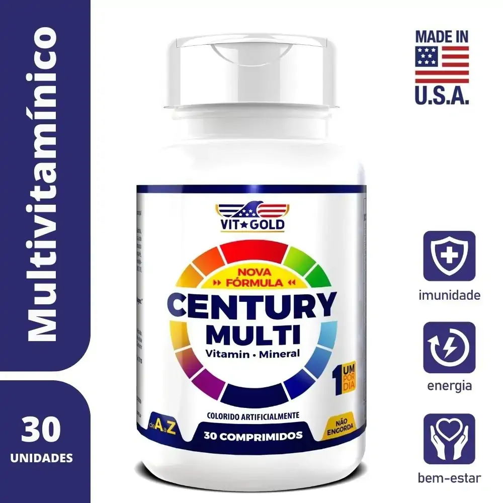 Century Multi Vitamin Mineral Com 30 Comprimidos