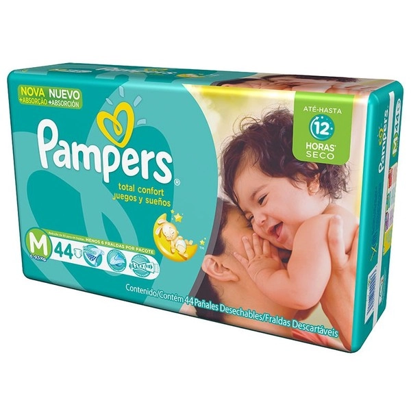 Fralda Pampers Conf.mega C/44 M