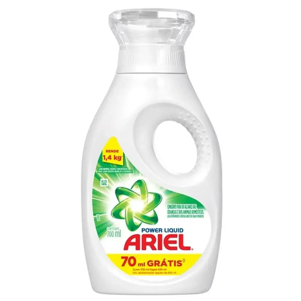 Lava Roupas Ariel 630ml Gts 70ml