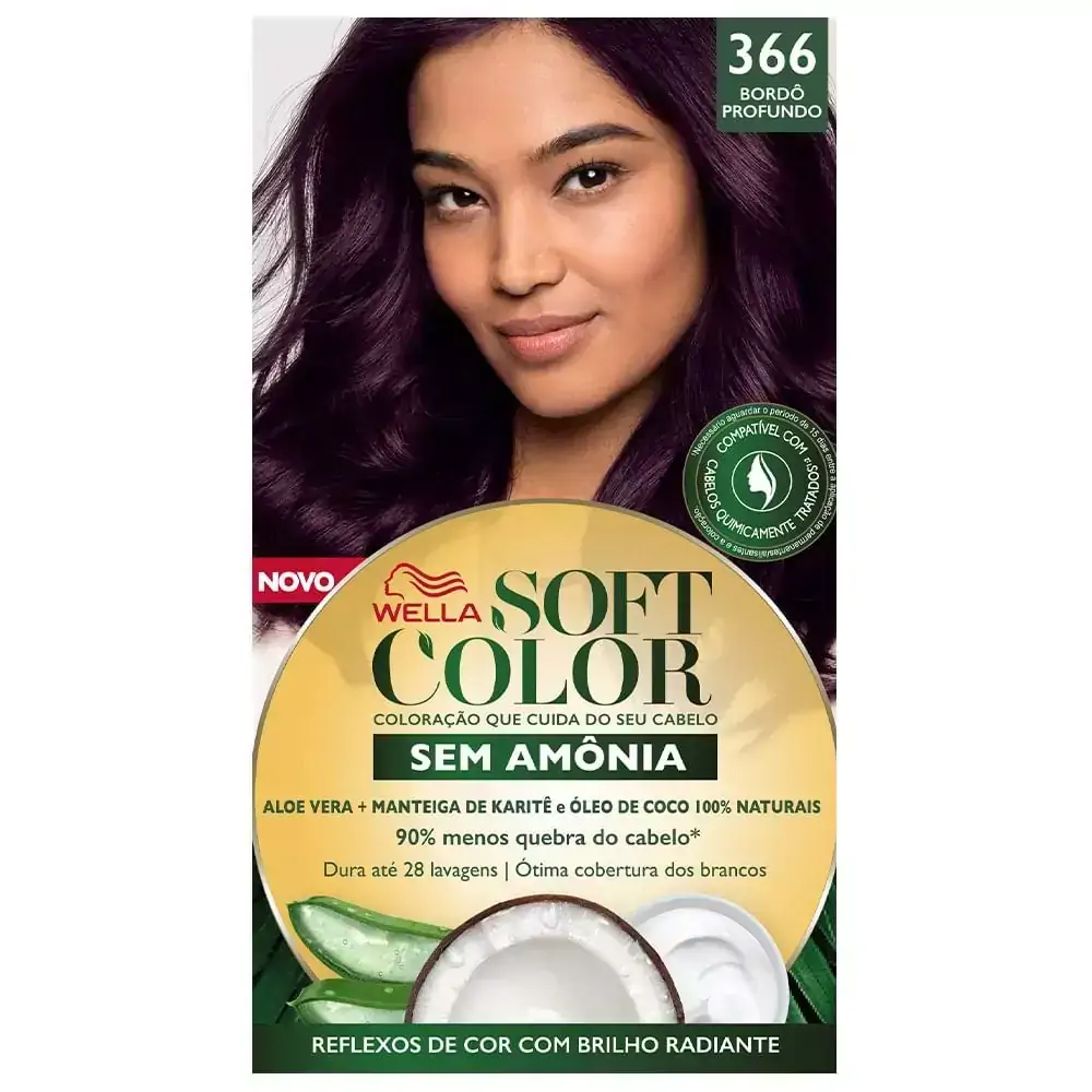 Kit Tintura Soft Color Bordô Profundo 366