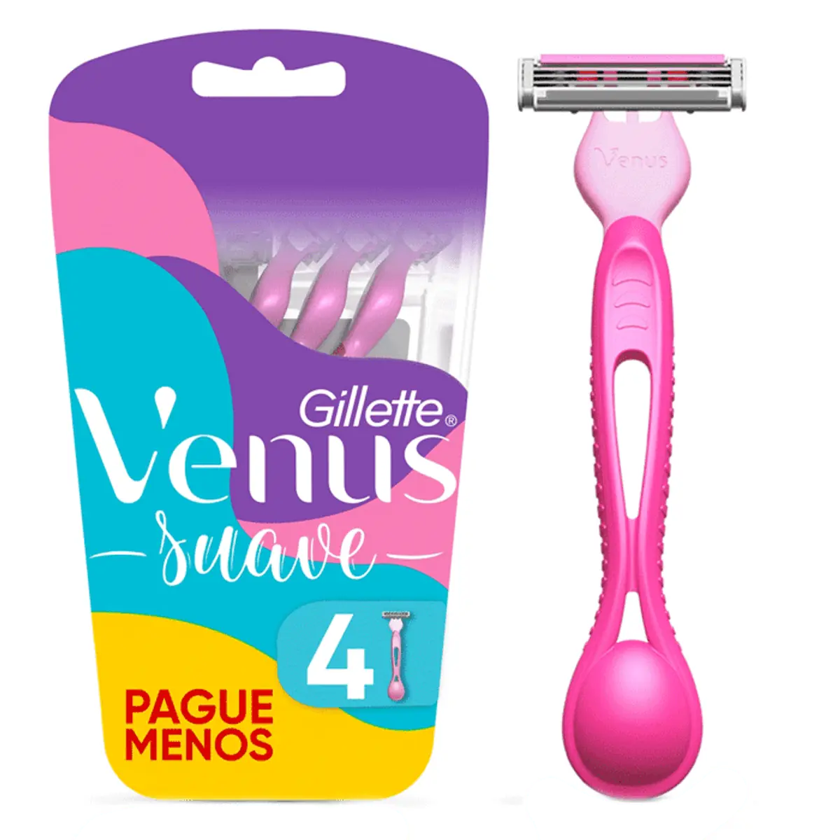 Aparelho de Depilar Gillette Venus Suave 4 Unidades