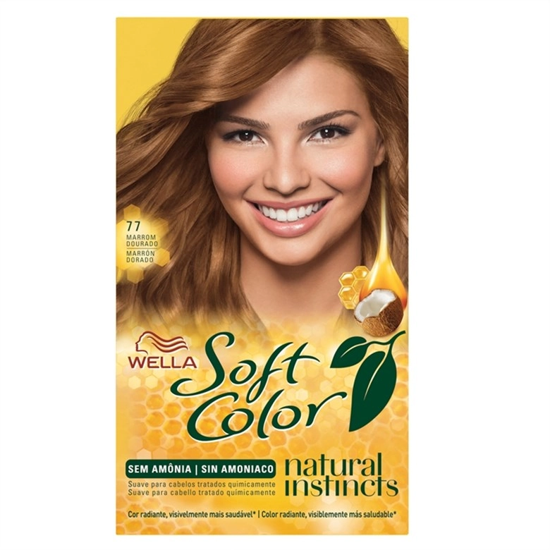 Tintura Permanente 77 Marrom Dourado Soft Color Wella
