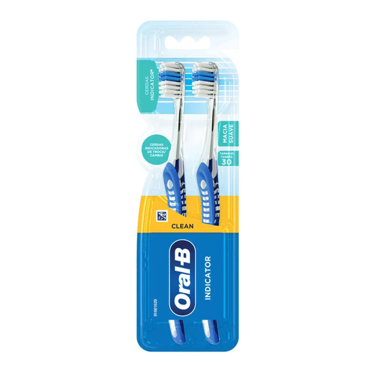 Escova Dental Oral-B Indicator Tamanho 30 2 Unidades