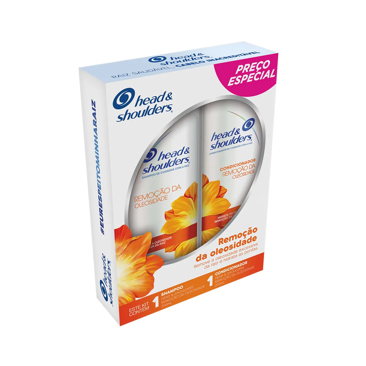 Kit Shampoo Condicionador Anticaspa Head Shoulders Remoção Da Oleosidade 200ml Cada