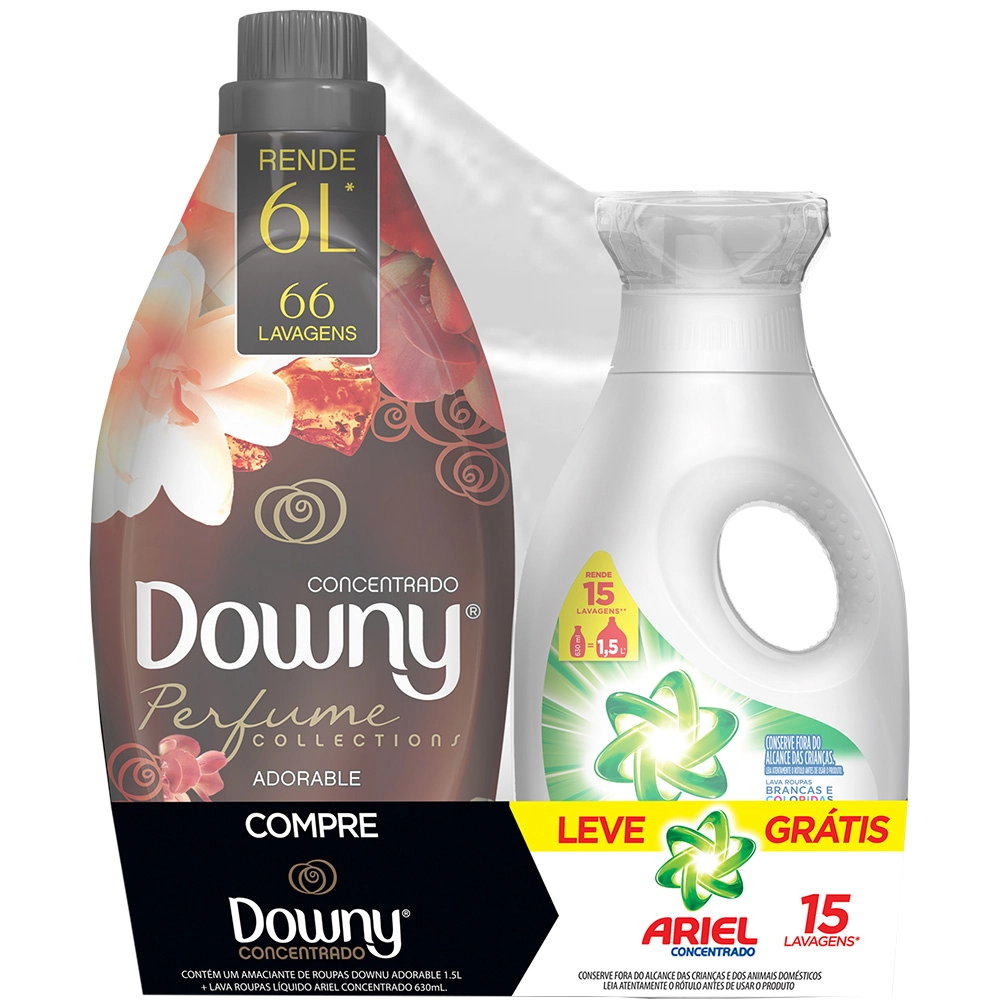 Amac.downy Conc.1.5lt Ador Det.liq.ariel 630ml