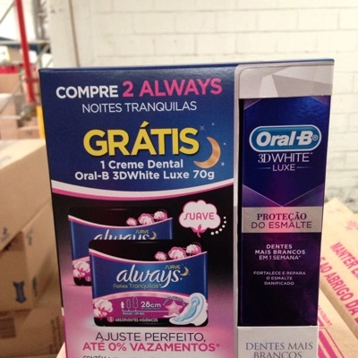 Always Suave/ Grátis Creme Dental