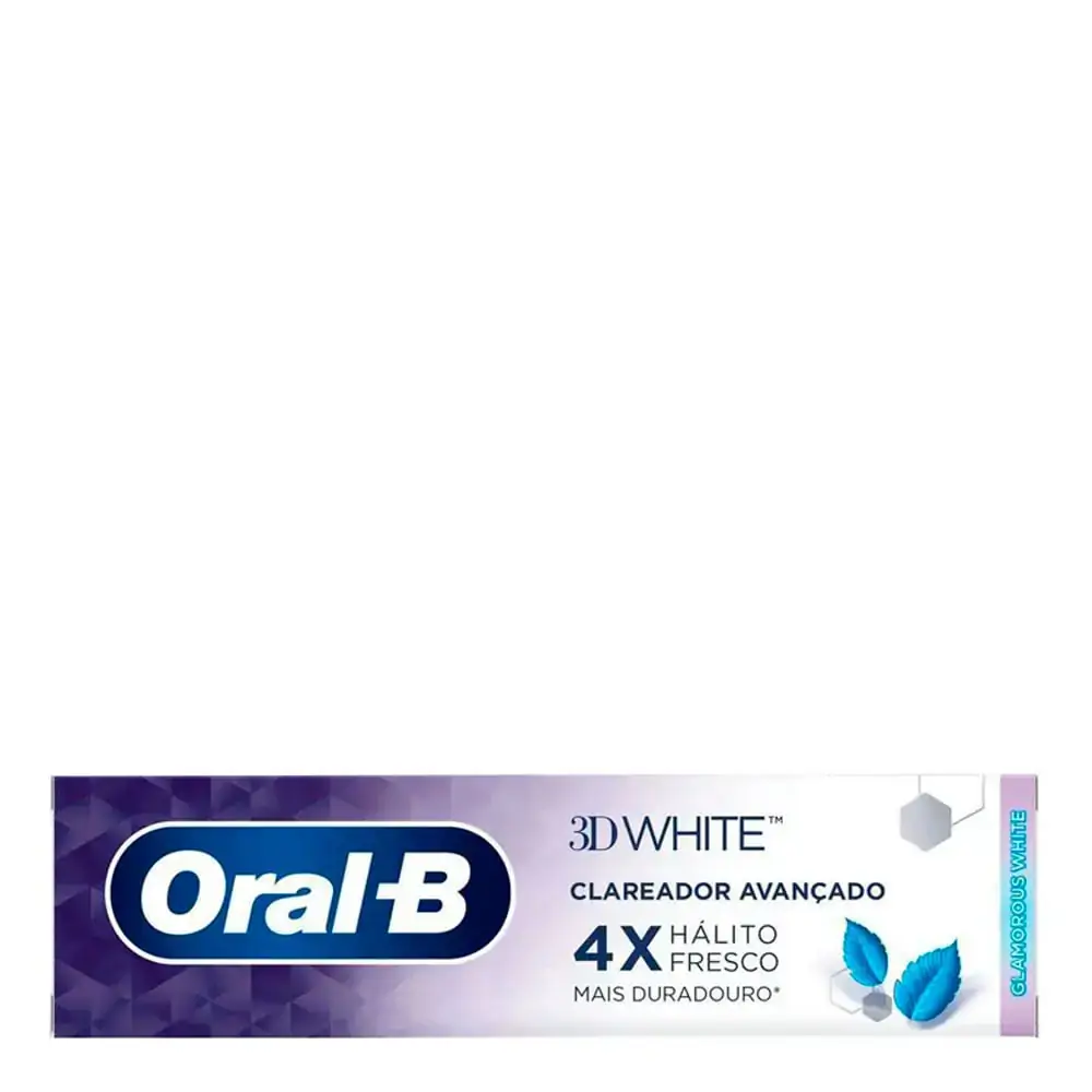 Creme Dental Oral B 3d White Glamorous White Caixa 90g