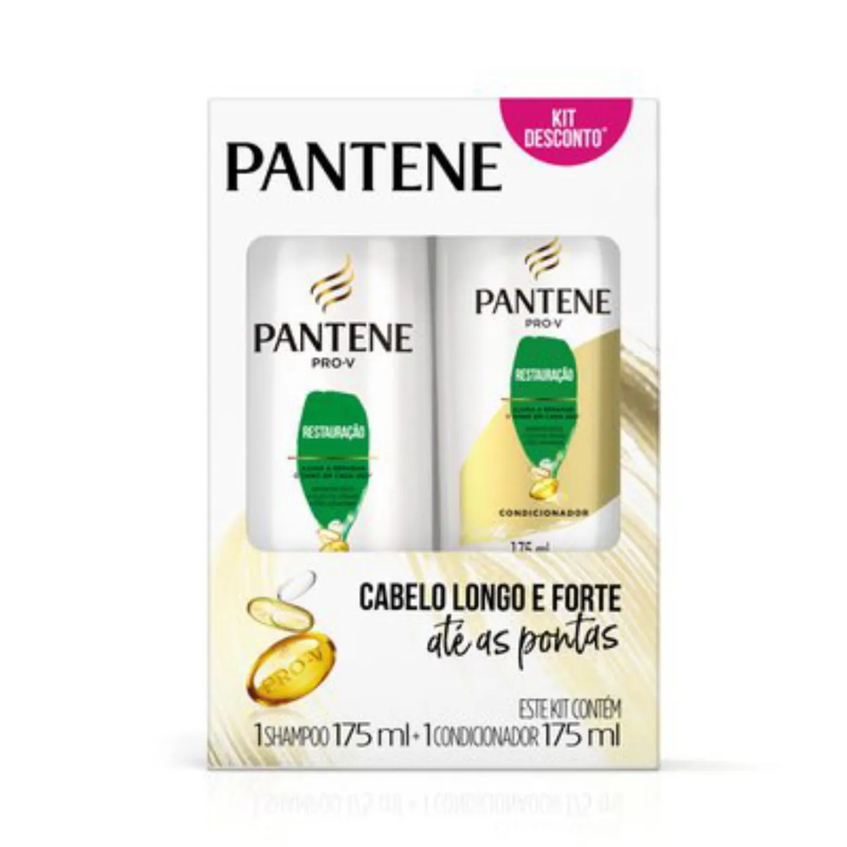 Kit Shampoo Condicionador Pantene Restauração 175ml Cada