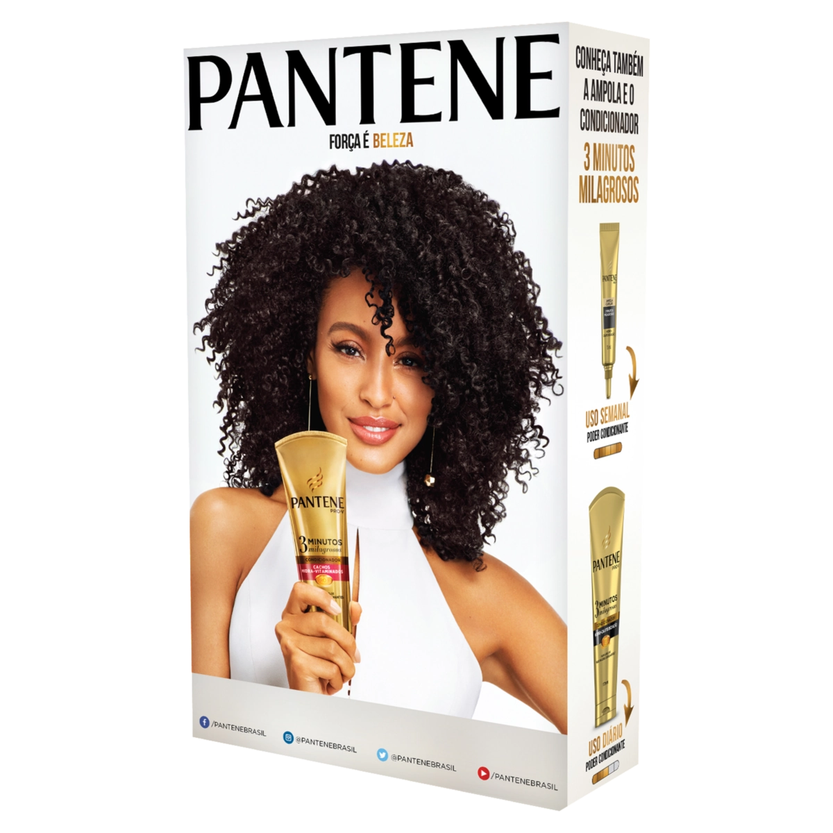 Kit Shampoo Condicionador Pantene Controle De Queda 175ml Cada