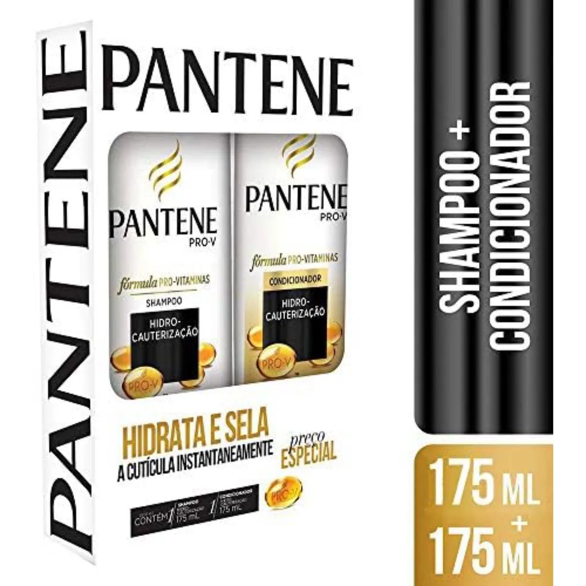 Kit Shampoo Condicionador Pantene Hidro Cauterização 175ml Cada