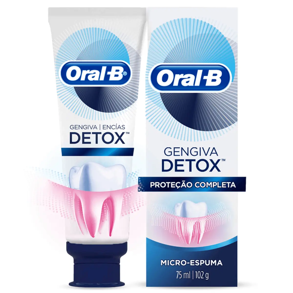 Creme Dental Oral-B Gengiva Detox Deep Clean Com Flúor 102 G
