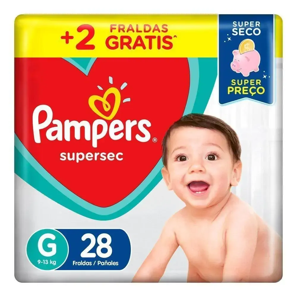 Fr. Desc Pampers Supersec Gd C/26 2 Gts