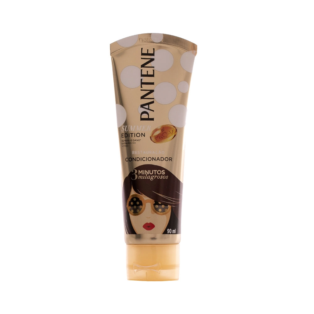 Condicionador Pantene 3 Minutos Milagrosos Restauração Bisnaga 90ml Summer Edition