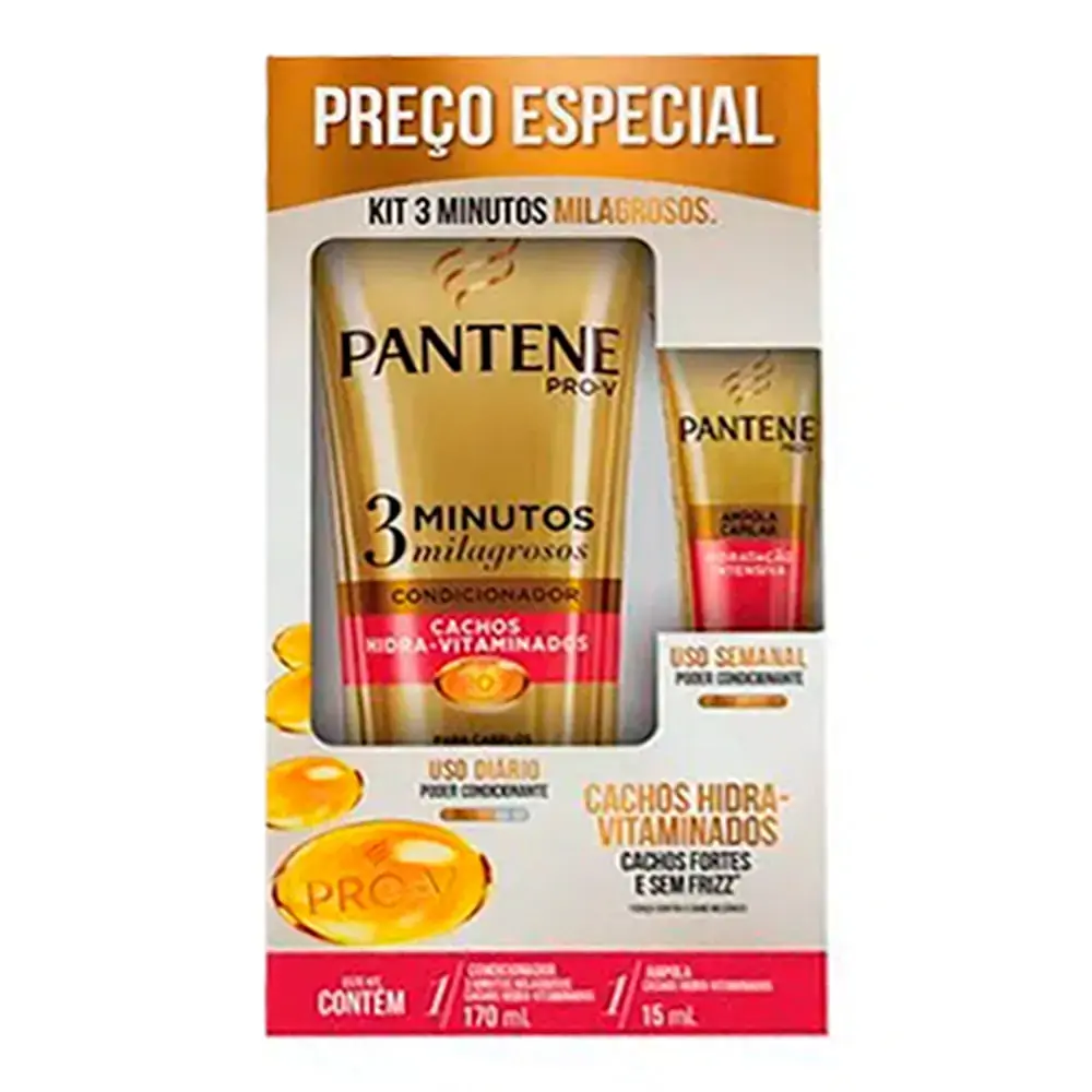Condicionador Pantene 3mm 170mlcachos