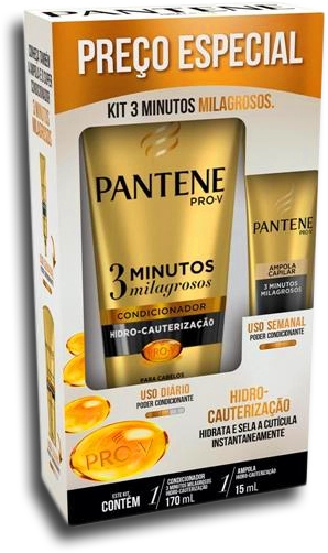 Kit Pantene Co 3mm 170ml Ampola 15ml Hidro Cauterizacao