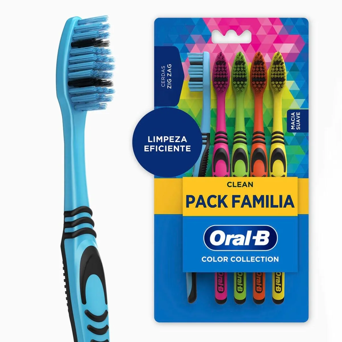 Escova Dental Oral-B Color Collection 5 Unidades