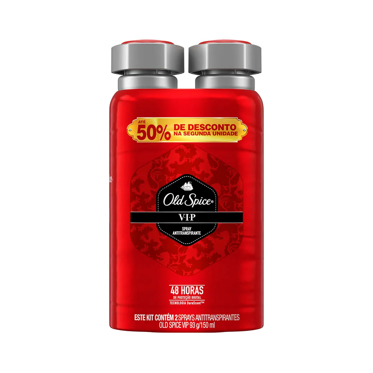 Kit Desod Aero Old Spice 2x93g Vip 50 Na 2un
