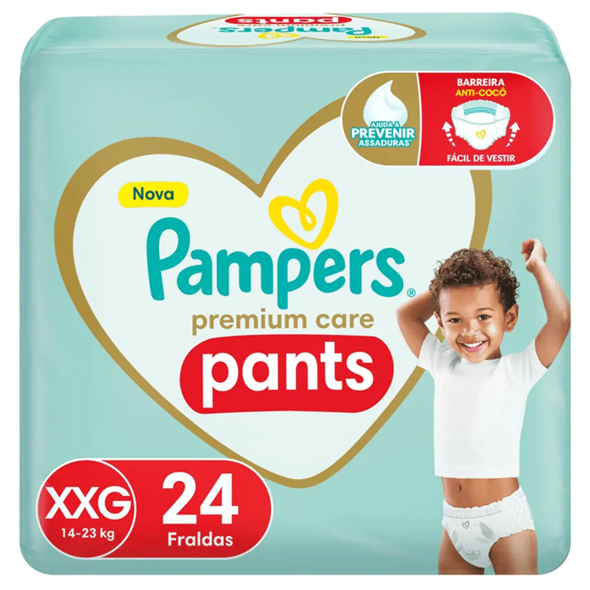 Fralda Pampers Pants Premium Care XXG 24 unidades