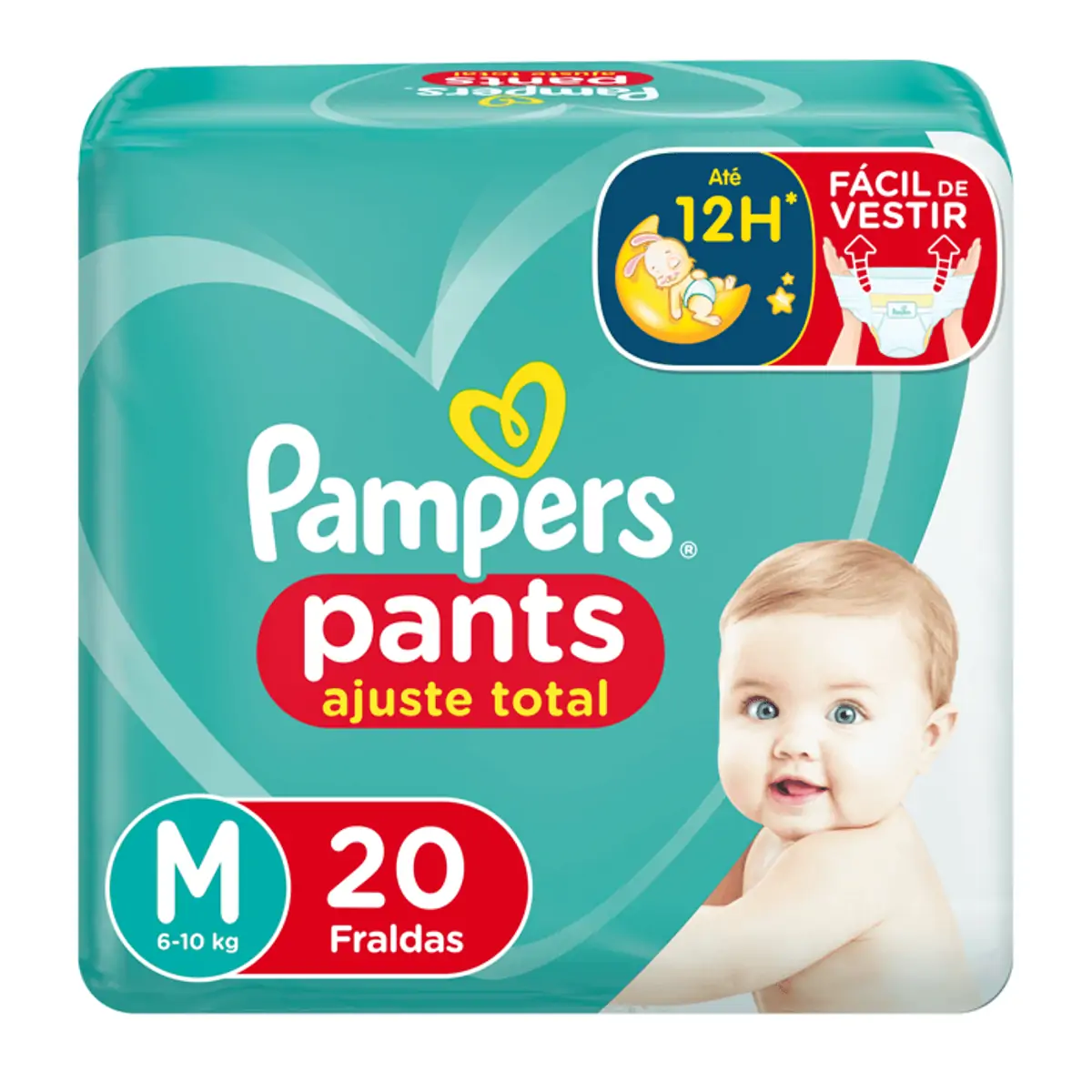 Fralda Descartável Pampers Pants M Com 20 Tiras