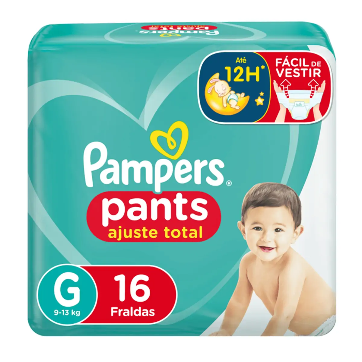 Fraldas Descartáveis Pampers Pants Ajuste Total Fralda Tamanho G 16 Unidades