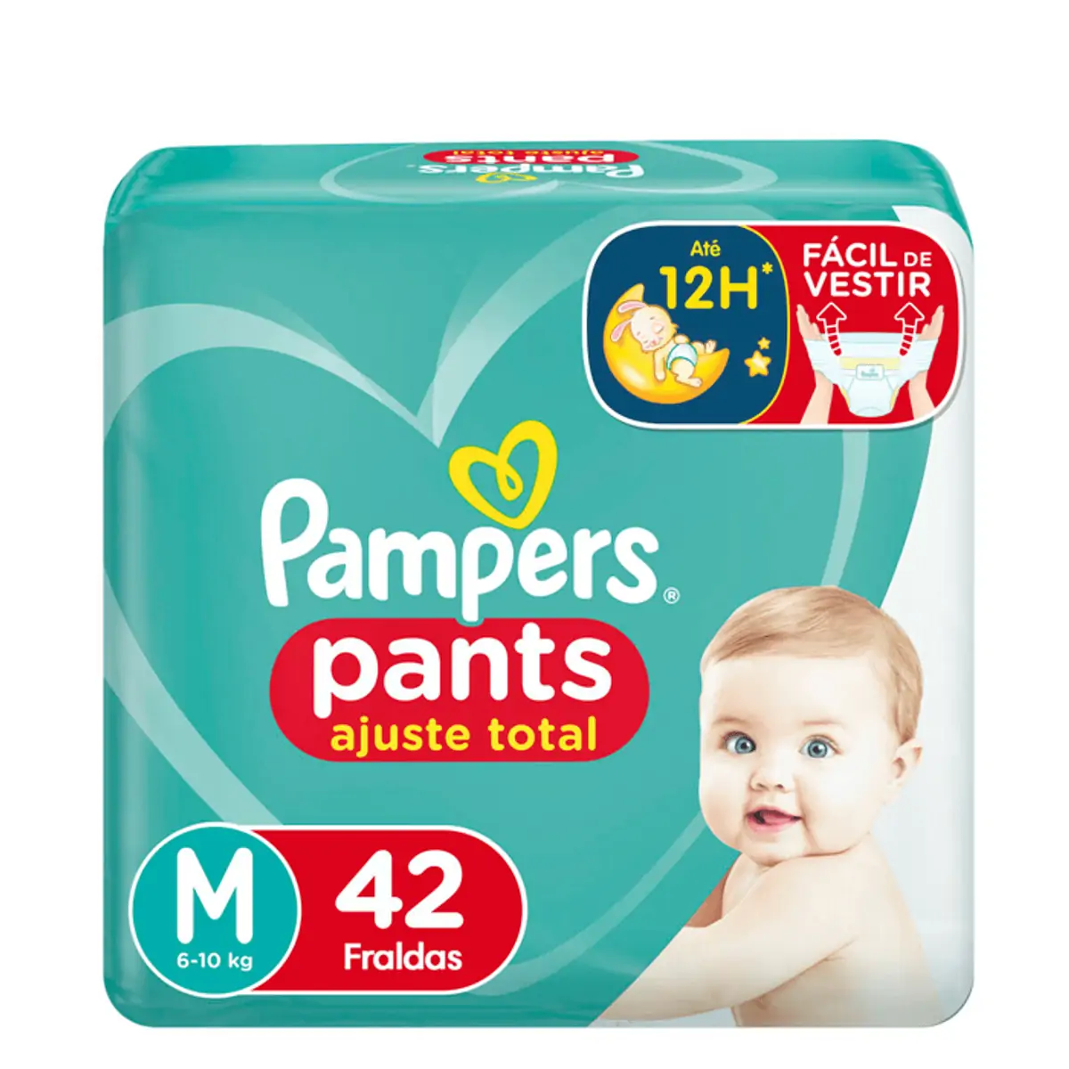 Fralda Descartável Pampers Pants Ajuste Total M 42 unidades