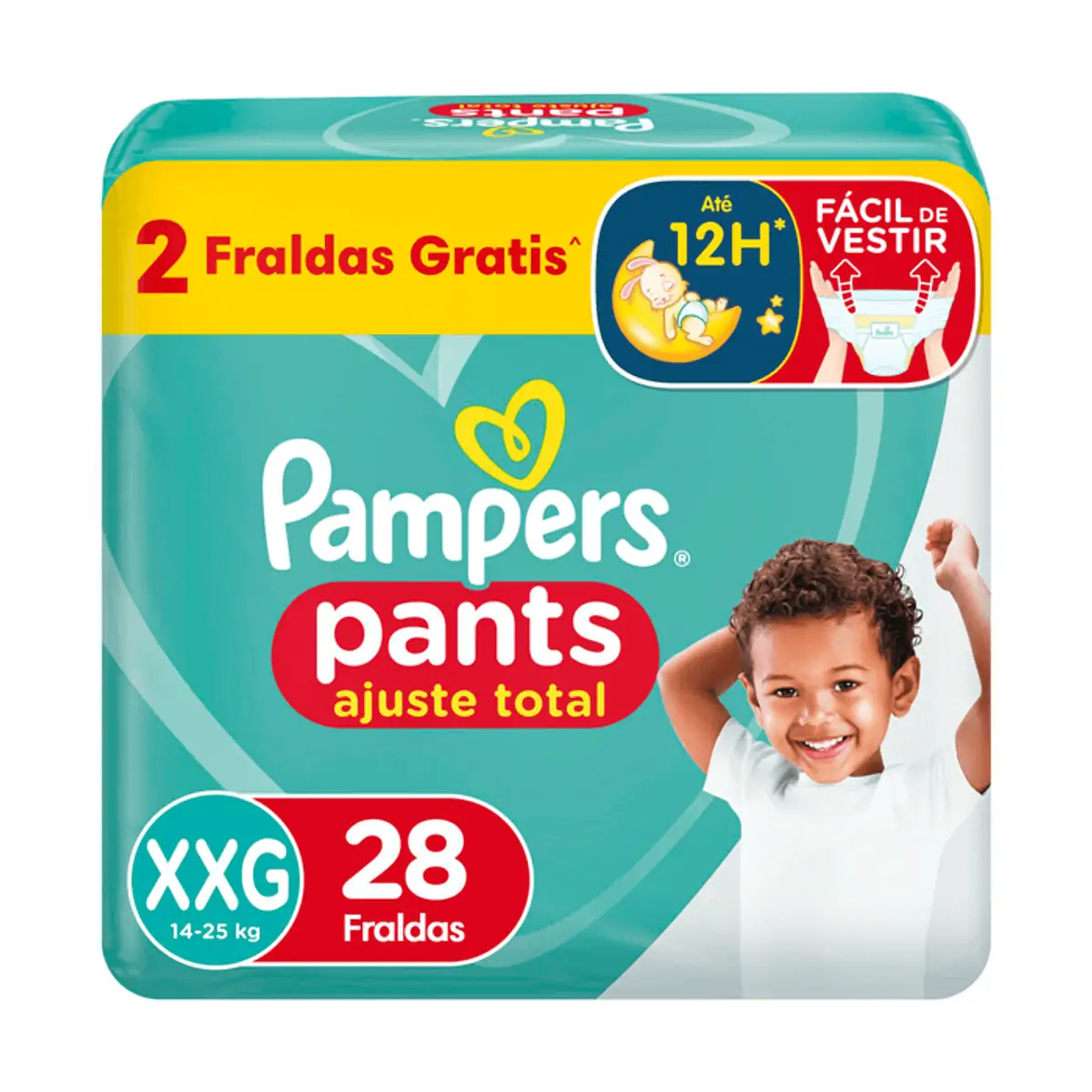 Fralda Pampers Pants Ajuste Total XXG 28 unidades