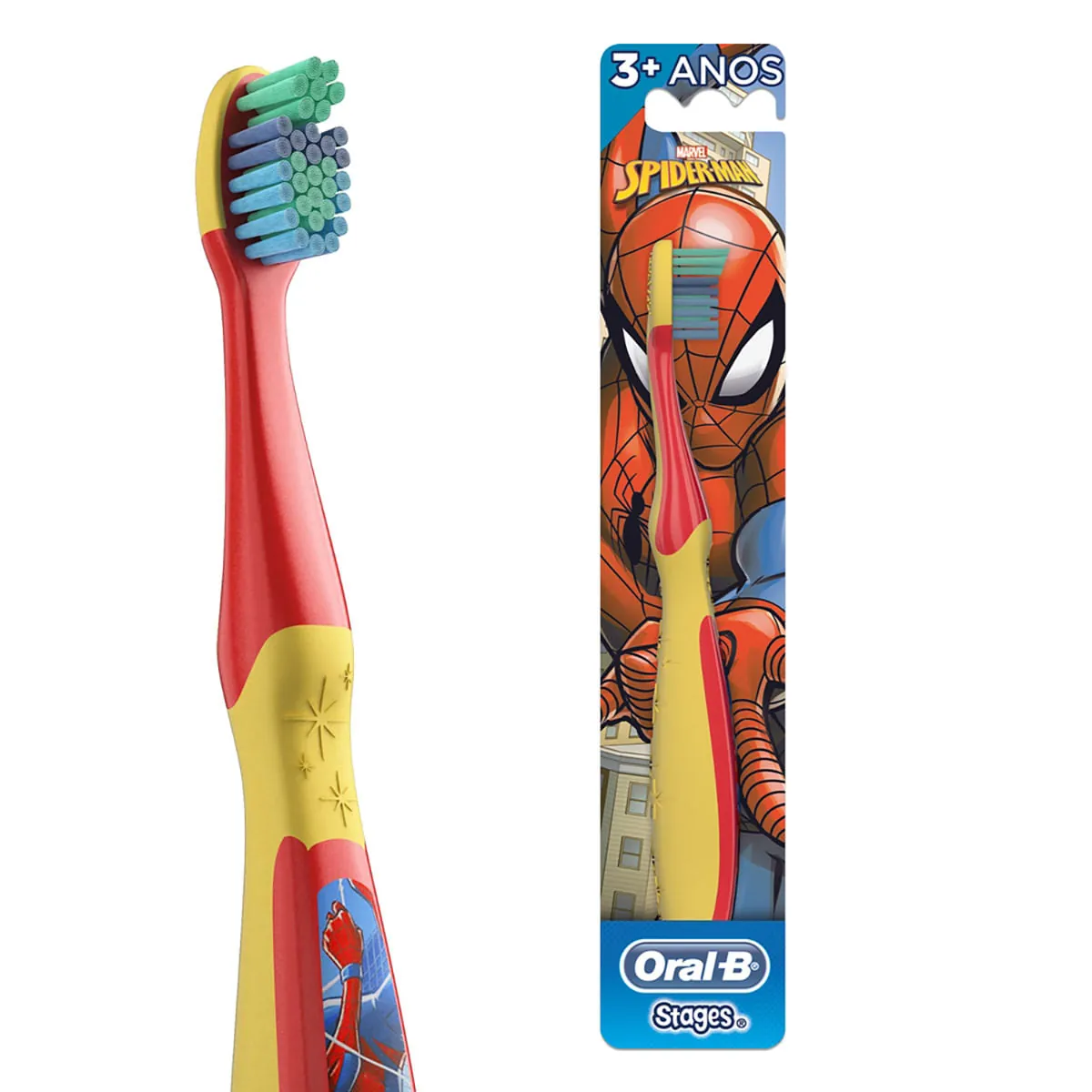 Escova Dental Infantil Macia Spider Man Oral B Stages
