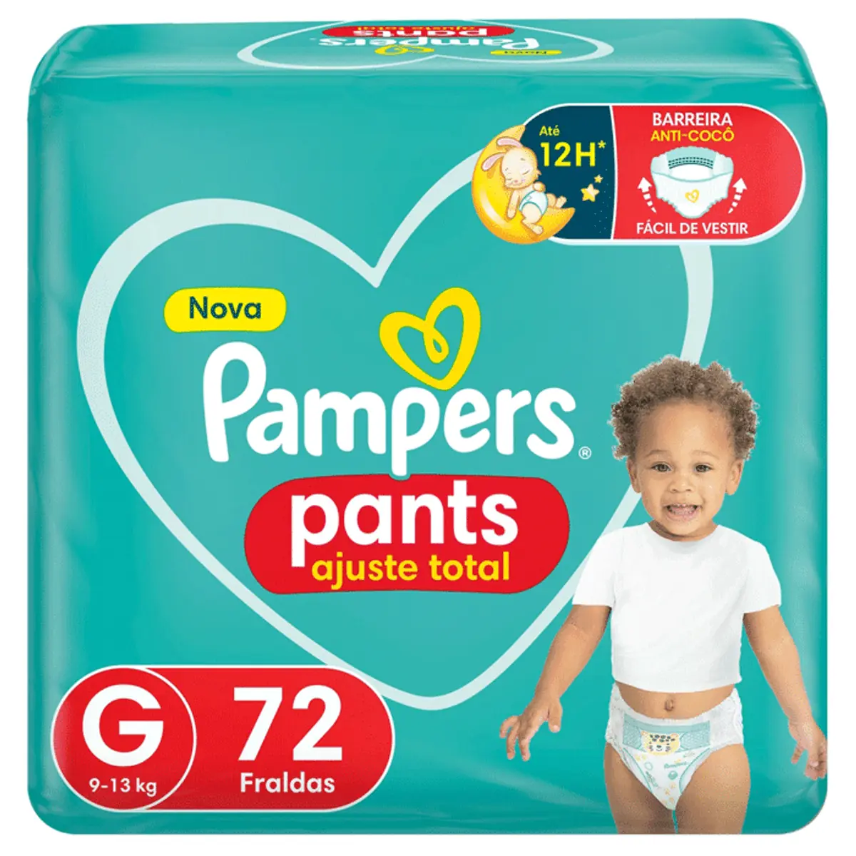 Fralda Pampers G Pants Ajuste Total 72 unidades