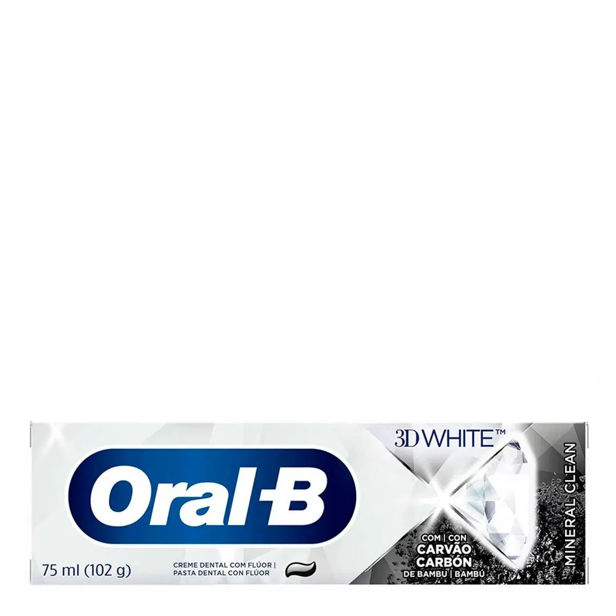 Creme Dental com Carvão Oral-B 3D White Mineral Clean 102g