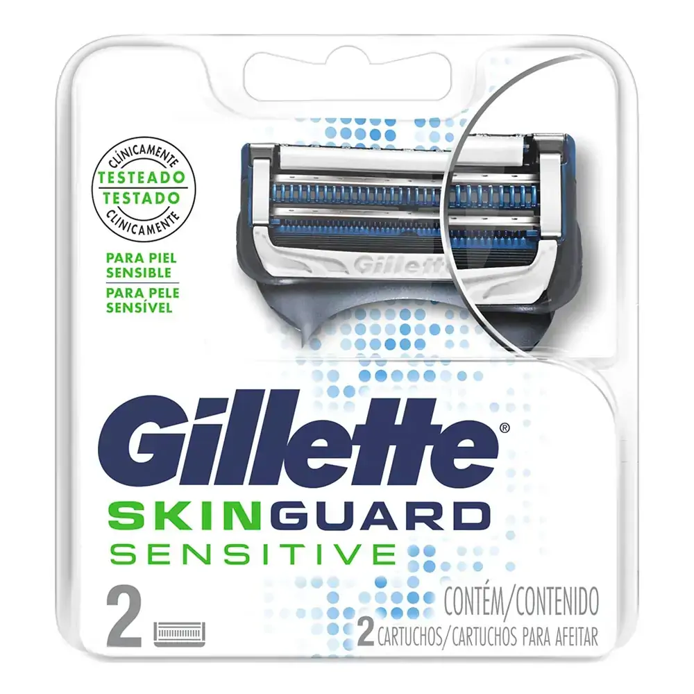 Carga para Aparelho de Barbear Gillette Skinguard Sensitive 2 unidades