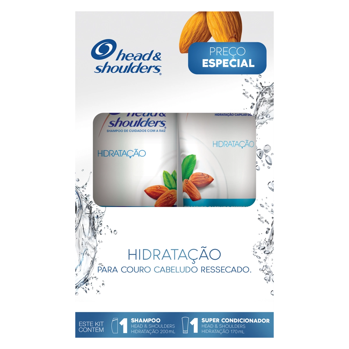 Shampoo Cuidados com a Raiz Head & Shoulders Hidratação 200ml + Super Condicionador 170ml