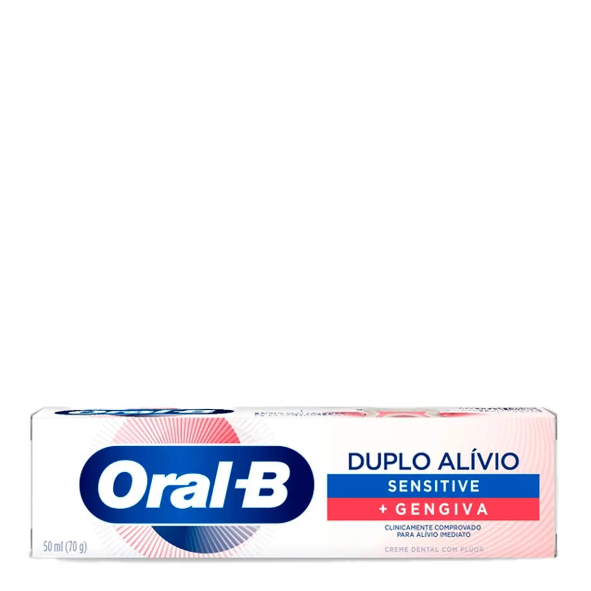 Creme Dental Oral-B Duplo Alívio Sensitive + Gengiva 70g