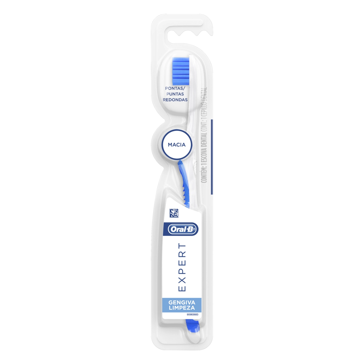 Escova Dental Macia Gengiva Limpeza Oral B Expert