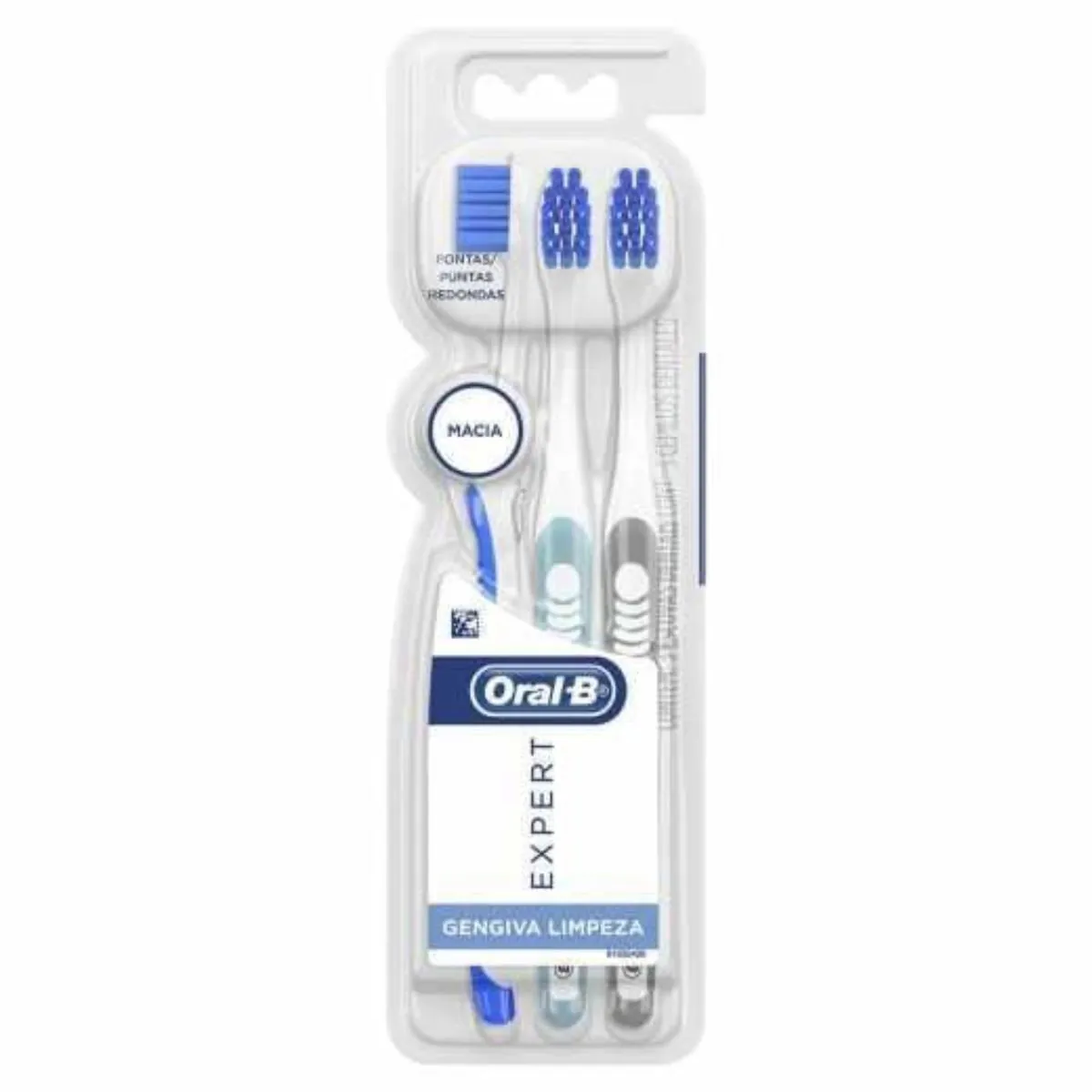 Escova Dental Macia Gengiva Limpeza Oral B Expert 3 Unidades